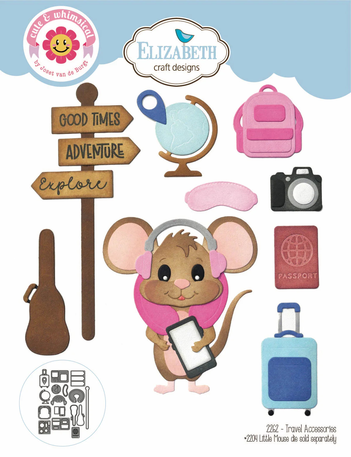 Elizabeth Craft Designs Travel Accessories Metal Die Set